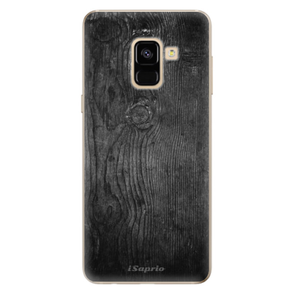 Odolné silikónové puzdro iSaprio - Black Wood 13 - Samsung Galaxy A8 2018