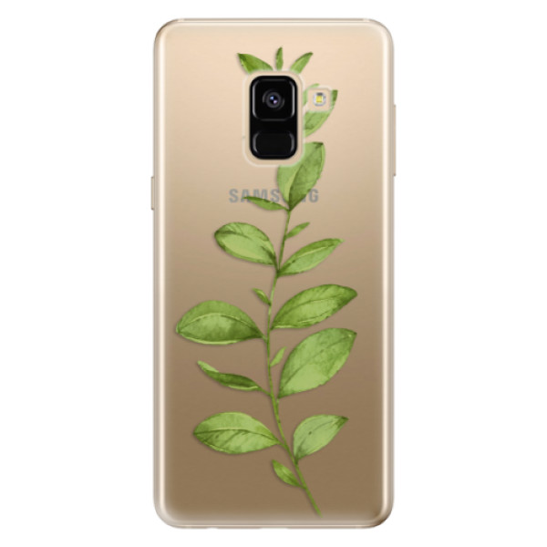 Odolné silikónové puzdro iSaprio - Green Plant 01 - Samsung Galaxy A8 2018