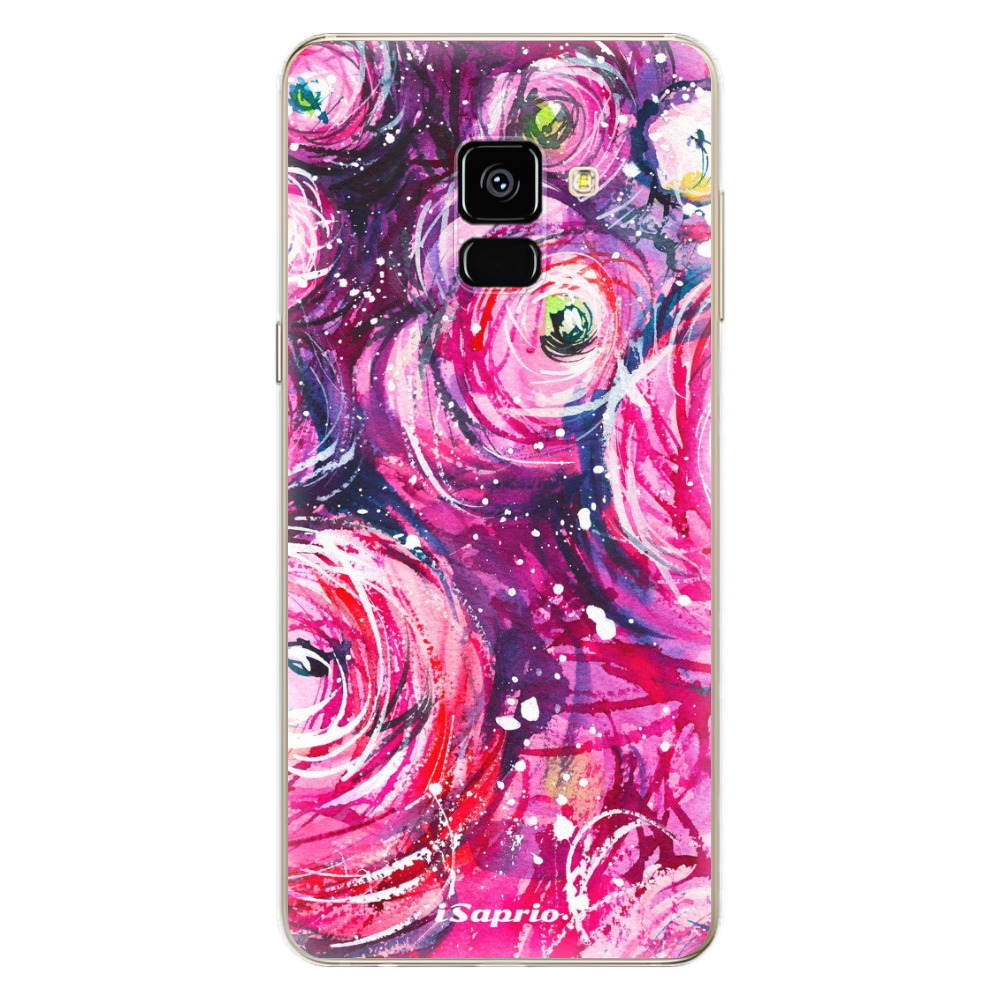 Odolné silikónové puzdro iSaprio - Pink Bouquet - Samsung Galaxy A8 2018
