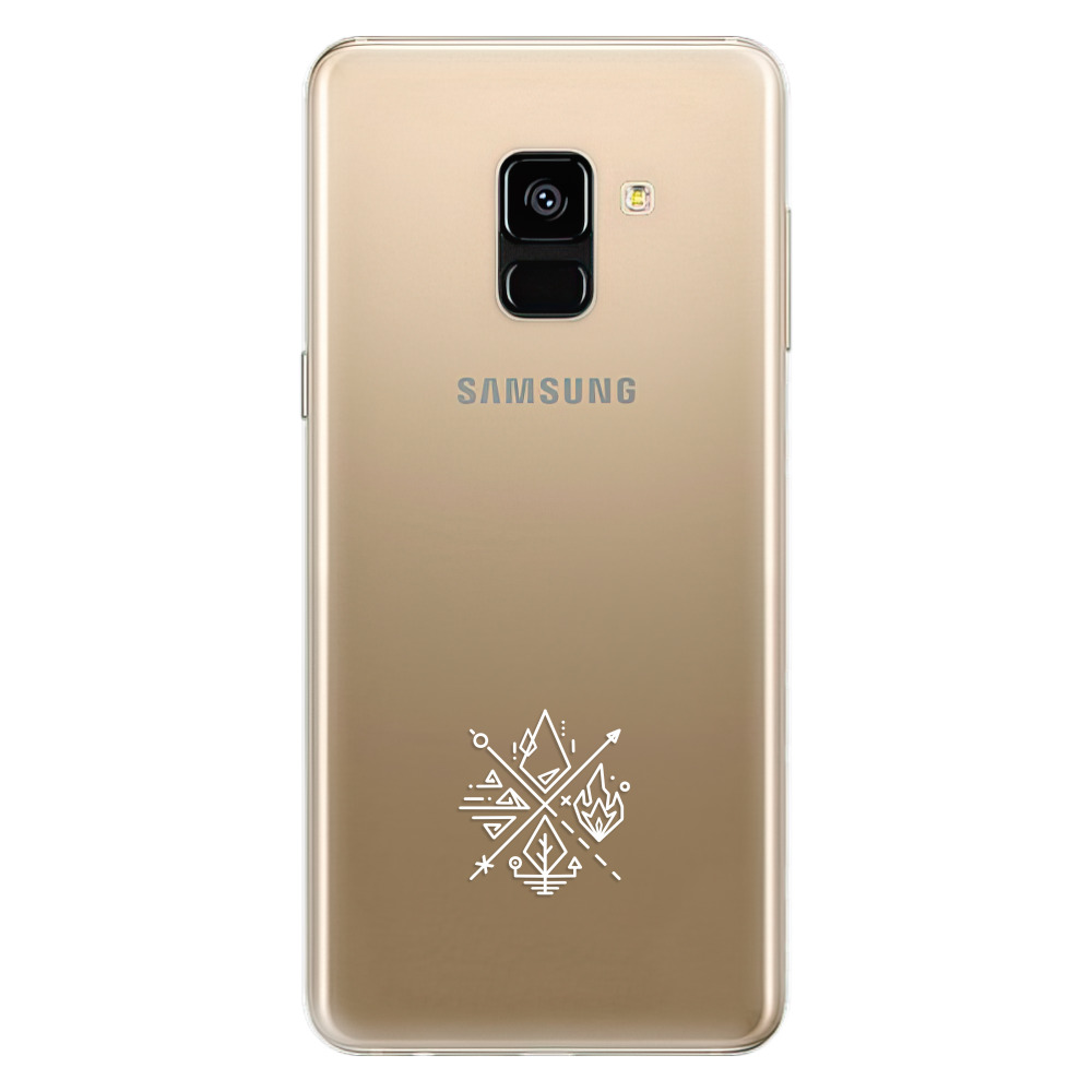 Odolné silikónové puzdro iSaprio - čiré - Elements - Samsung Galaxy A8 2018