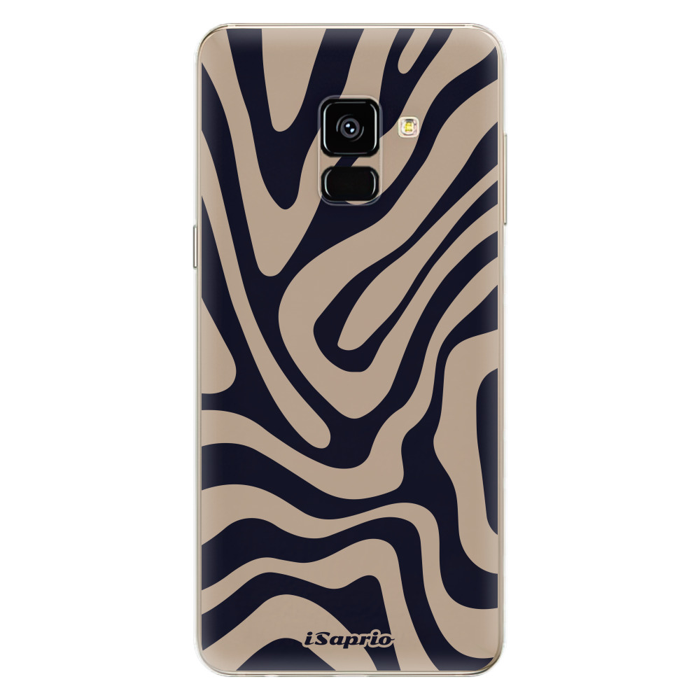 Odolné silikónové puzdro iSaprio - Zebra Black - Samsung Galaxy A8 2018