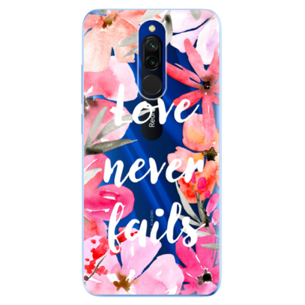 Odolné silikónové puzdro iSaprio - Love Never Fails - Xiaomi Redmi 8