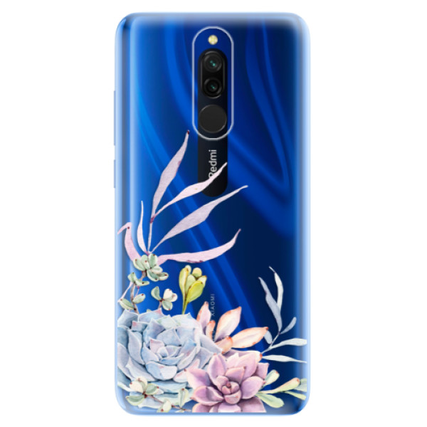 Odolné silikónové puzdro iSaprio - Succulent 01 - Xiaomi Redmi 8