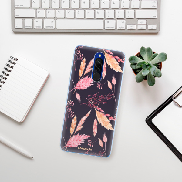 Odolné silikónové puzdro iSaprio - Herbal Pattern - Xiaomi Redmi 8