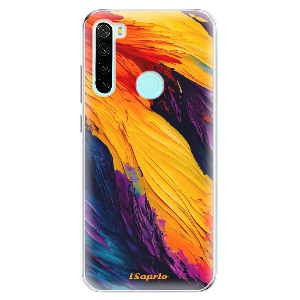 Odolné silikónové puzdro iSaprio - Orange Paint - Xiaomi Redmi Note 8