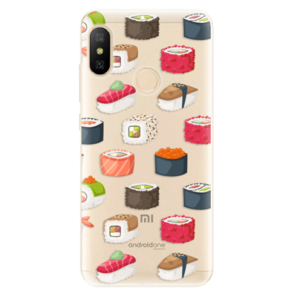 Odolné silikónové puzdro iSaprio - Sushi Pattern - Xiaomi Mi A2 Lite