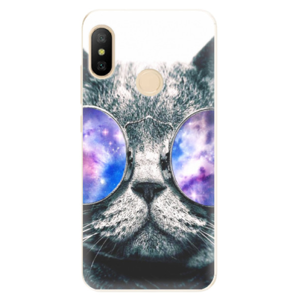 Odolné silikónové puzdro iSaprio - Galaxy Cat - Xiaomi Mi A2 Lite