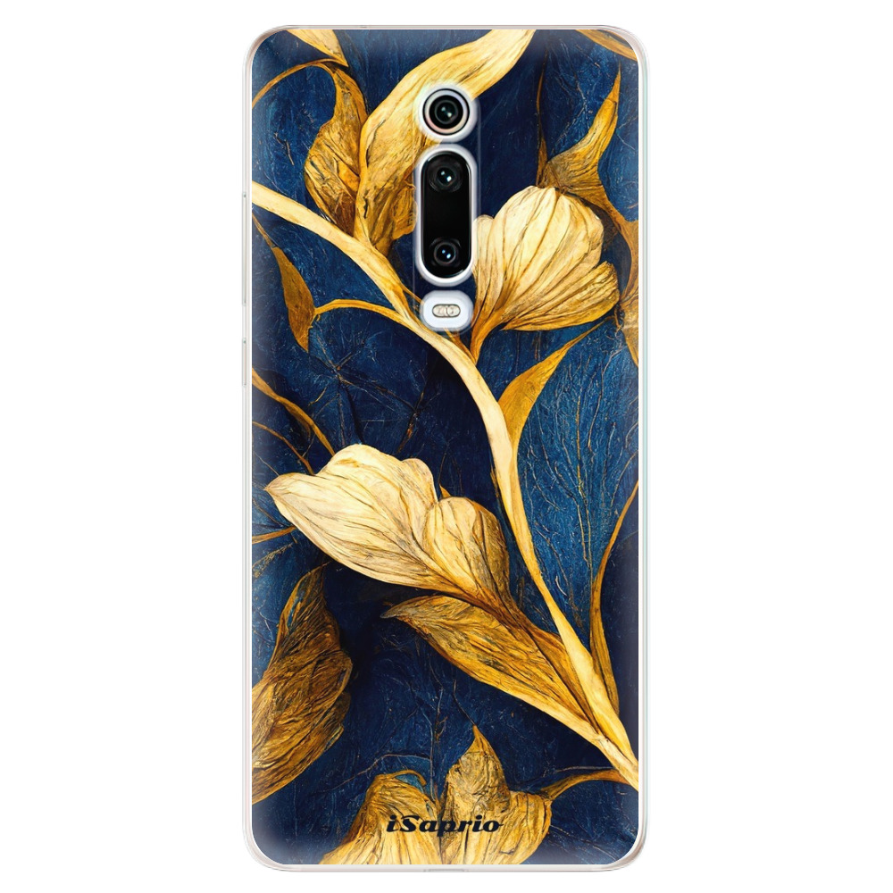 Odolné silikónové puzdro iSaprio - Gold Leaves - Xiaomi Mi 9T Pro