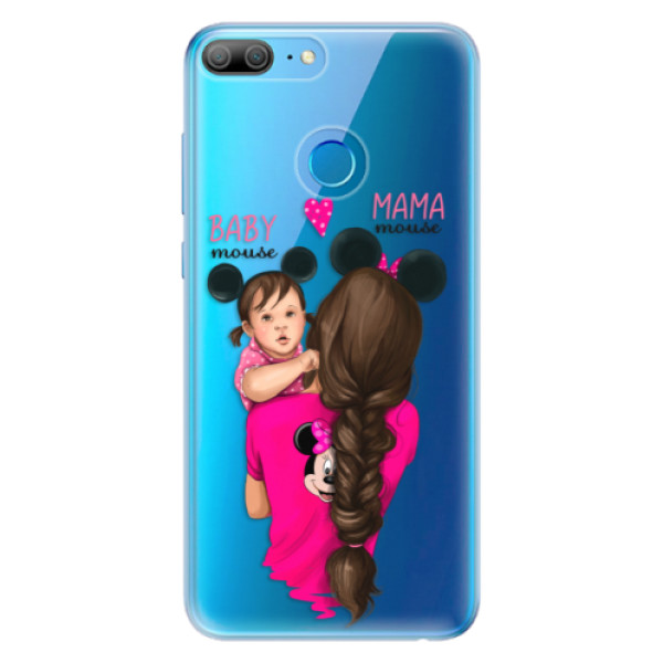 Odolné silikónové puzdro iSaprio - Mama Mouse Brunette and Girl - Huawei Honor 9 Lite