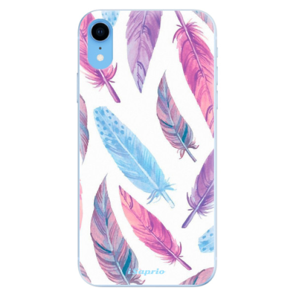 Odolné silikónové puzdro iSaprio - Feather Pattern 10 - iPhone XR