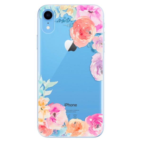 Odolné silikónové puzdro iSaprio - Flower Brush - iPhone XR