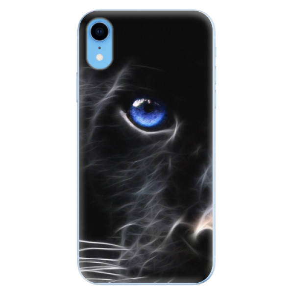 Odolné silikónové puzdro iSaprio - Black Puma - iPhone XR