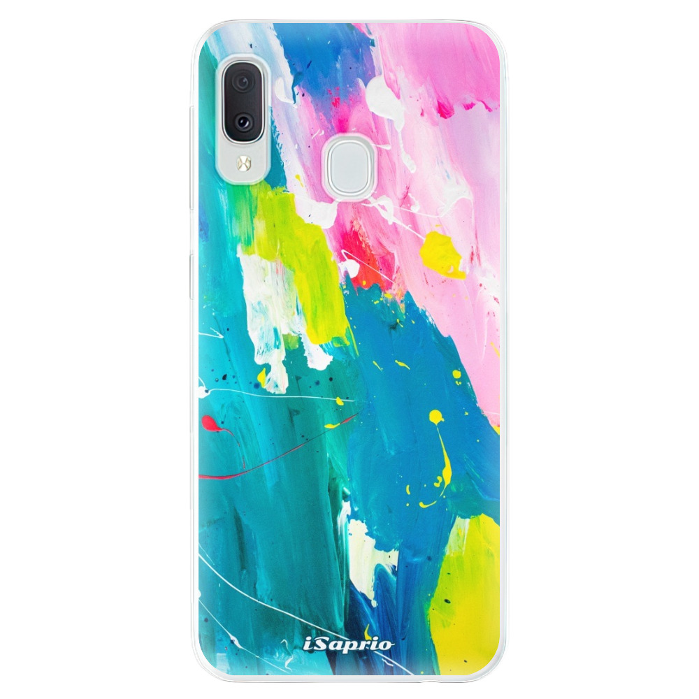 Odolné silikónové puzdro iSaprio - Abstract Paint 04 - Samsung Galaxy A20e