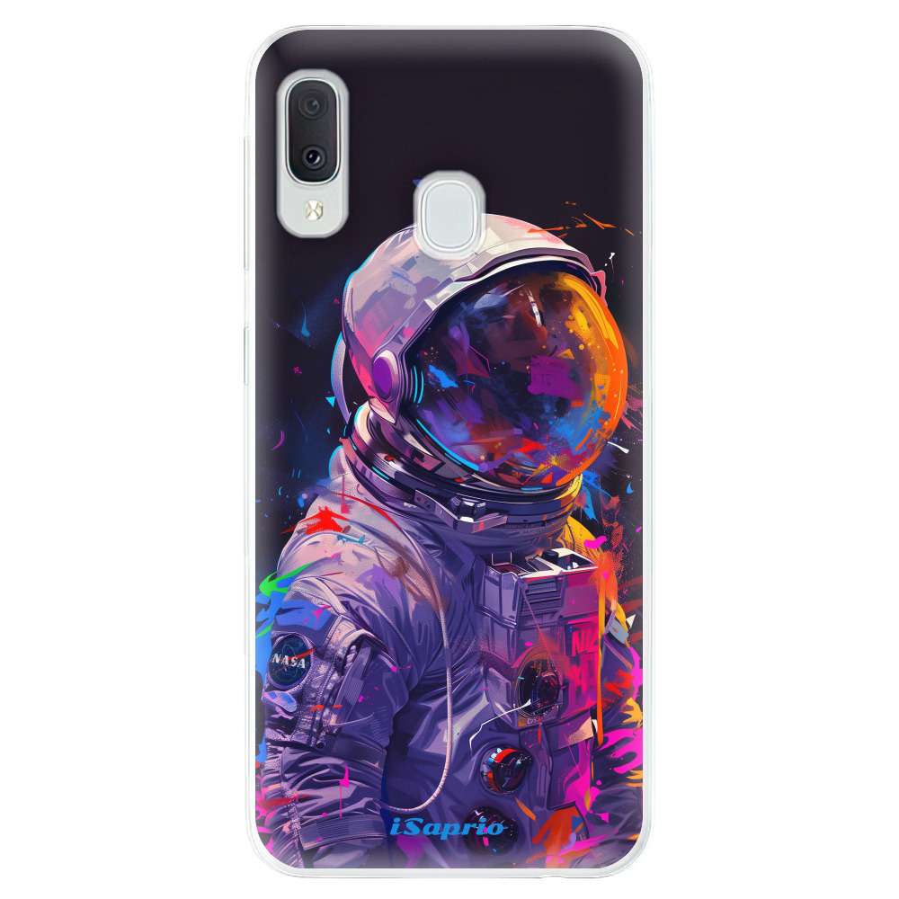 Odolné silikónové puzdro iSaprio - Neon Astronaut - Samsung Galaxy A20e