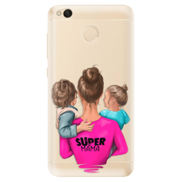 Odolné silikónové puzdro iSaprio - Super Mama - Boy and Girl - Xiaomi Redmi 4X