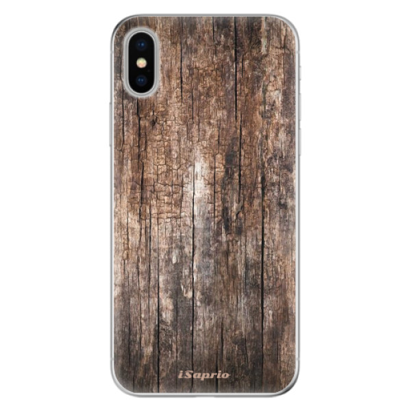 Odolné silikónové puzdro iSaprio - Wood 11 - iPhone X
