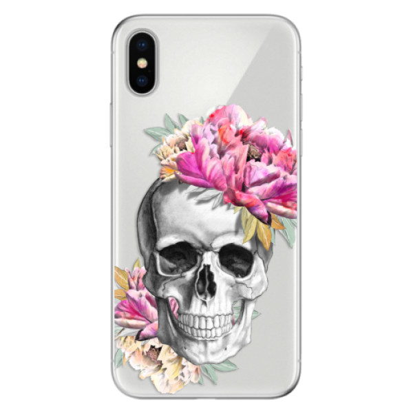 Odolné silikónové puzdro iSaprio - Pretty Skull - iPhone X