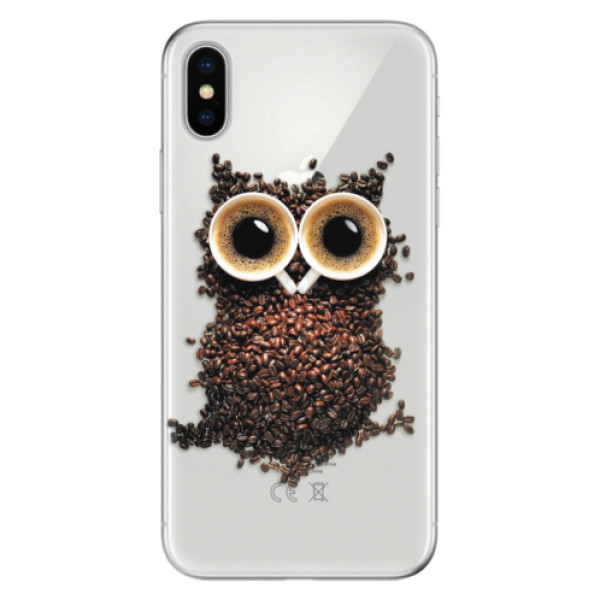 Odolné silikónové puzdro iSaprio - Owl And Coffee - iPhone X