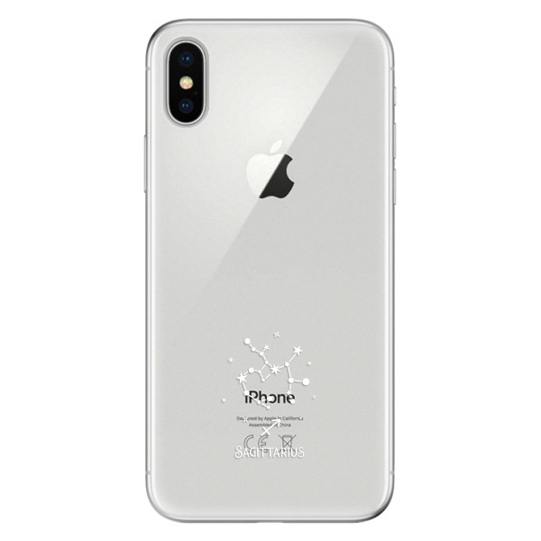 Odolné silikónové puzdro iSaprio - čiré - Střelec - iPhone X