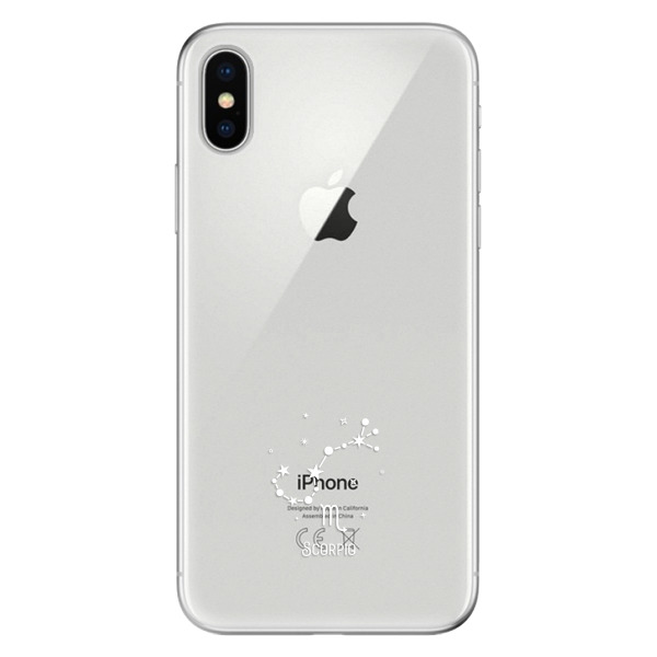 Odolné silikónové puzdro iSaprio - čiré - Štír - iPhone X
