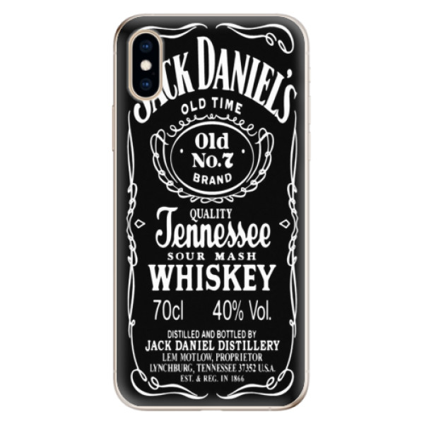 Odolné silikónové puzdro iSaprio - Jack Daniels - iPhone XS