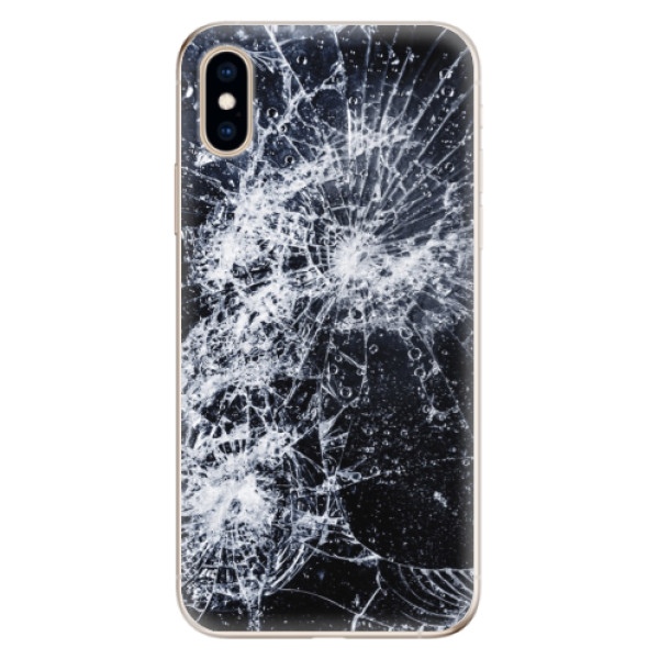 Odolné silikónové puzdro iSaprio - Cracked - iPhone XS