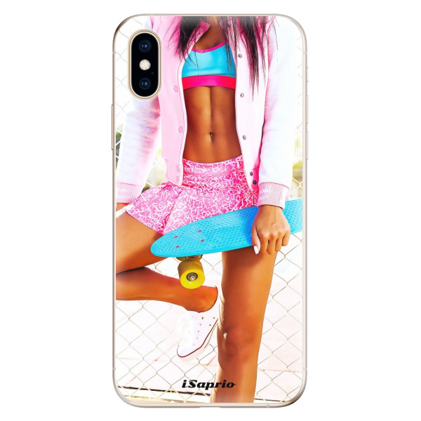 Odolné silikónové puzdro iSaprio - Skate girl 01 - iPhone XS