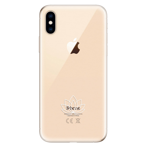 Odolné silikónové puzdro iSaprio - čiré - Lotos - iPhone XS