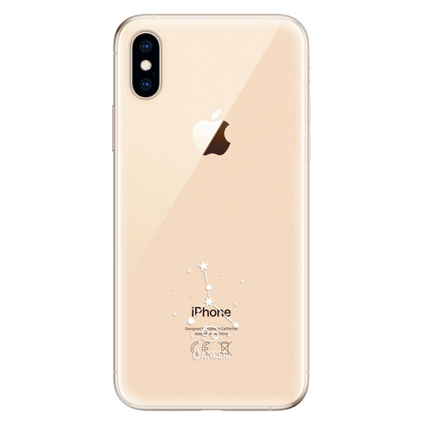 Odolné silikónové puzdro iSaprio - čiré - Rak - iPhone XS