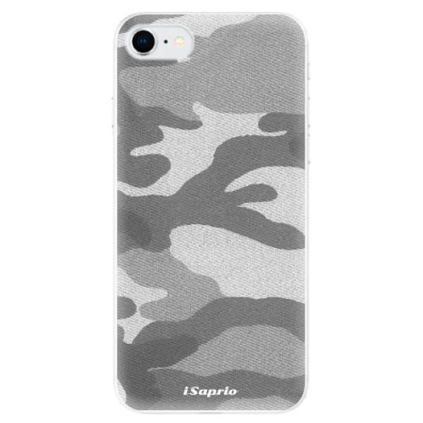 Odolné silikónové puzdro iSaprio - Gray Camuflage 02 - iPhone SE 2020