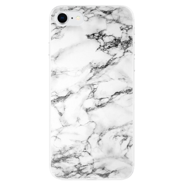 Odolné silikónové puzdro iSaprio - White Marble 01 - iPhone SE 2020