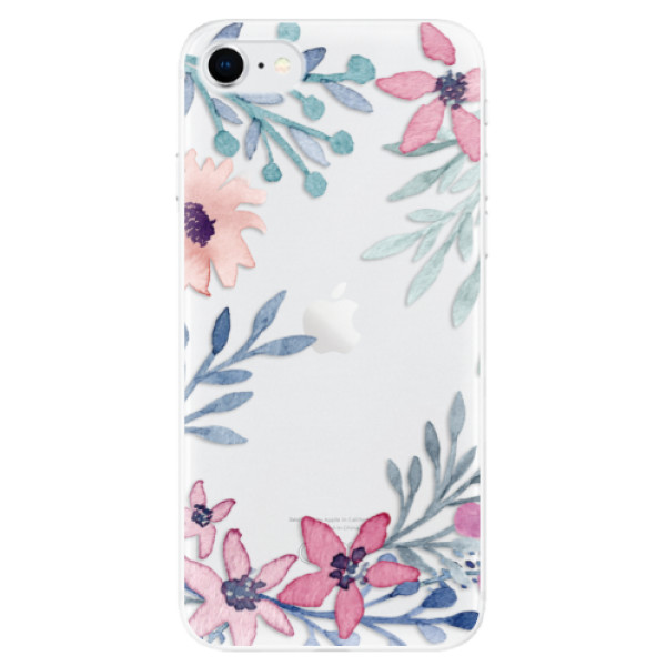 Odolné silikónové puzdro iSaprio - Leaves and Flowers - iPhone SE 2020