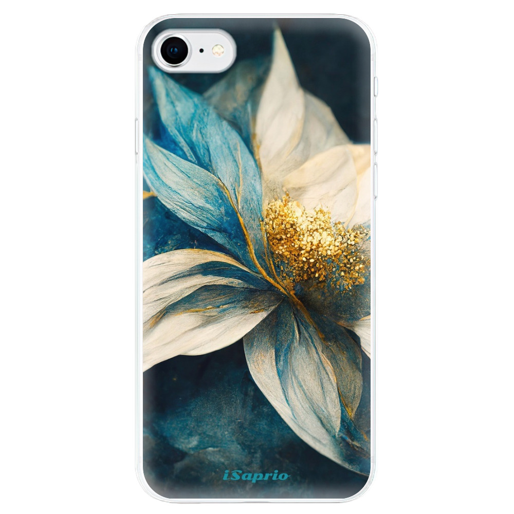 Odolné silikónové puzdro iSaprio - Blue Petals - iPhone SE 2020