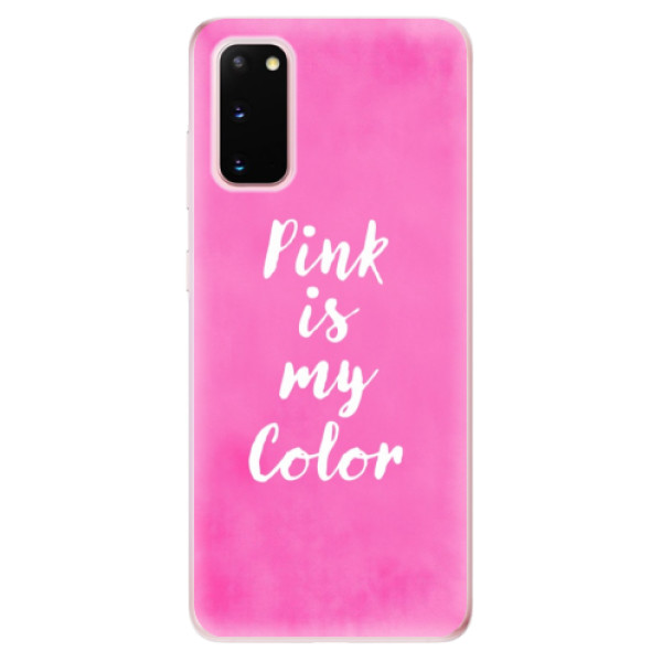 Odolné silikónové puzdro iSaprio - Pink is my color - Samsung Galaxy S20