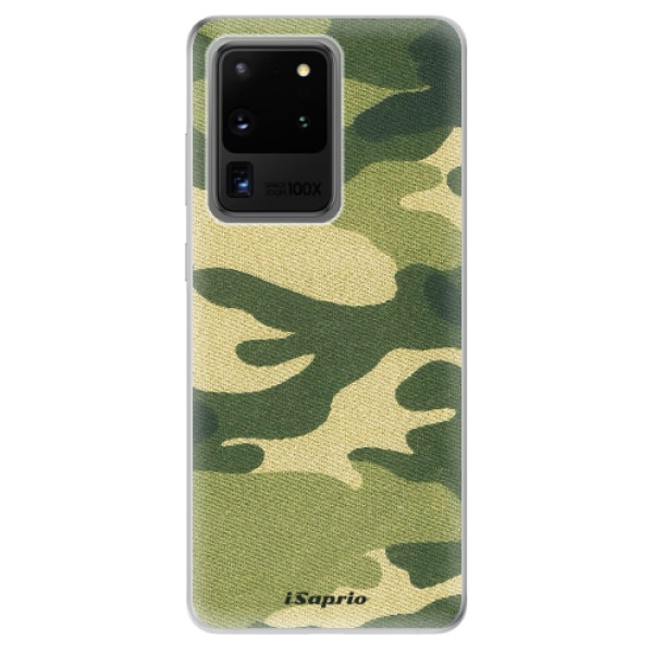 Odolné silikónové puzdro iSaprio - Green Camuflage 01 - Samsung Galaxy S20 Ultra