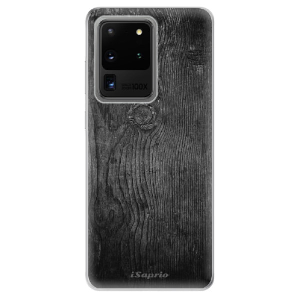 Odolné silikónové puzdro iSaprio - Black Wood 13 - Samsung Galaxy S20 Ultra