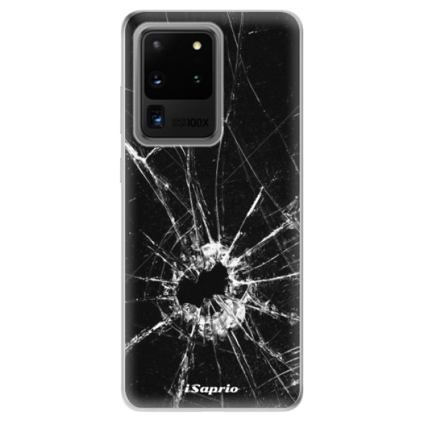Odolné silikónové puzdro iSaprio - Broken Glass 10 - Samsung Galaxy S20 Ultra