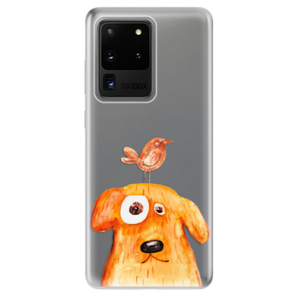 Odolné silikónové puzdro iSaprio - Dog And Bird - Samsung Galaxy S20 Ultra