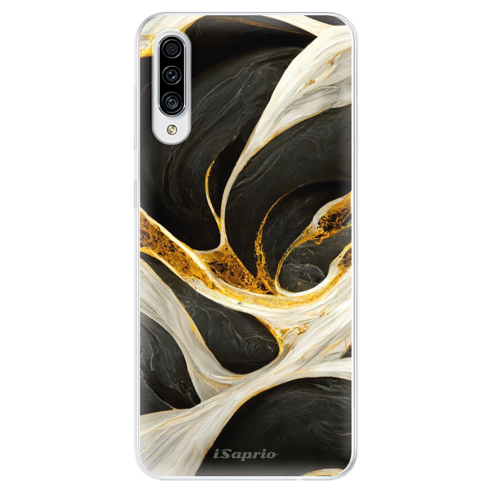 Odolné silikónové puzdro iSaprio - Black and Gold - Samsung Galaxy A30s