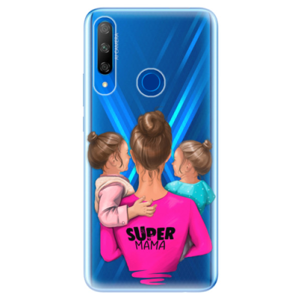 Odolné silikónové puzdro iSaprio - Super Mama - Two Girls - Huawei Honor 9X