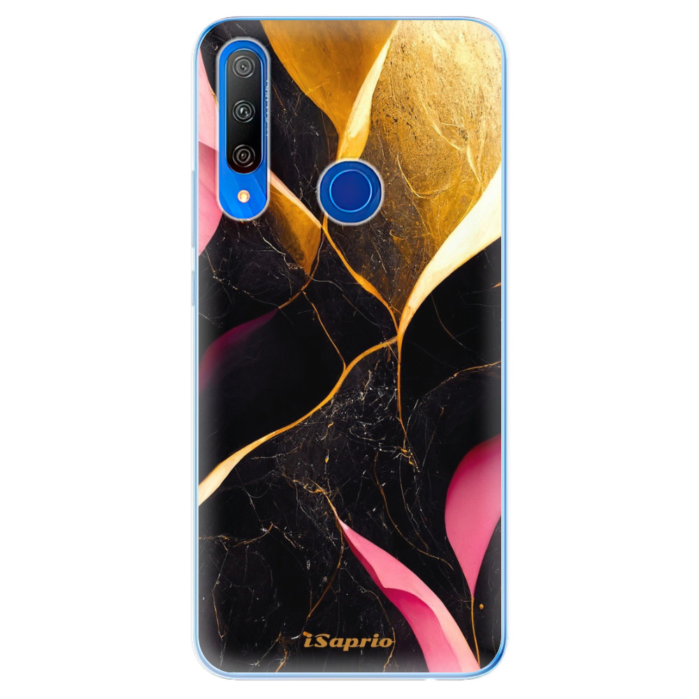 Odolné silikónové puzdro iSaprio - Gold Pink Marble - Huawei Honor 9X