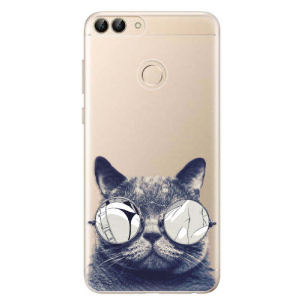 Odolné silikónové puzdro iSaprio - Crazy Cat 01 - Huawei P Smart