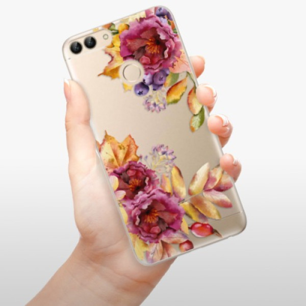 Odolné silikónové puzdro iSaprio - Fall Flowers - Huawei P Smart