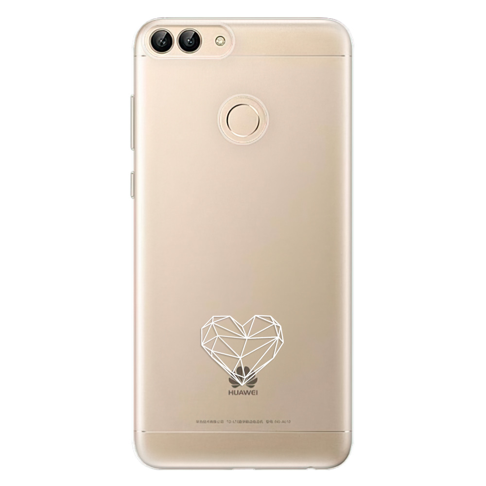 Odolné silikónové puzdro iSaprio - čiré - Digital Love - Huawei P Smart