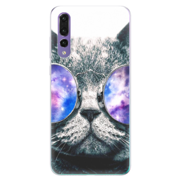 Odolné silikónové puzdro iSaprio - Galaxy Cat - Huawei P20 Pro