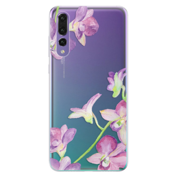 Odolné silikónové puzdro iSaprio - Purple Orchid - Huawei P20 Pro