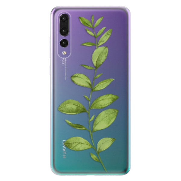 Odolné silikónové puzdro iSaprio - Green Plant 01 - Huawei P20 Pro