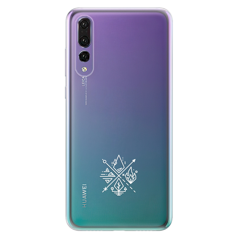 Odolné silikónové puzdro iSaprio - čiré - Elements - Huawei P20 Pro