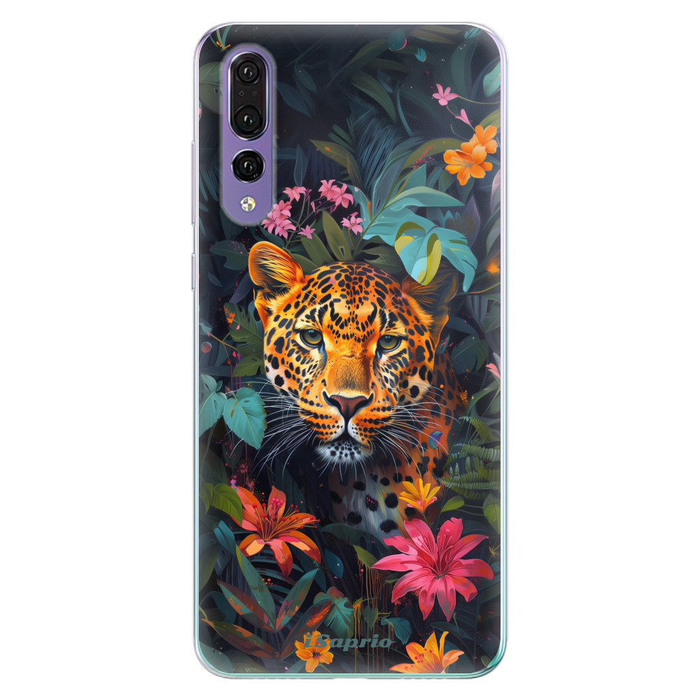 Odolné silikónové puzdro iSaprio - Flower Jaguar - Huawei P20 Pro