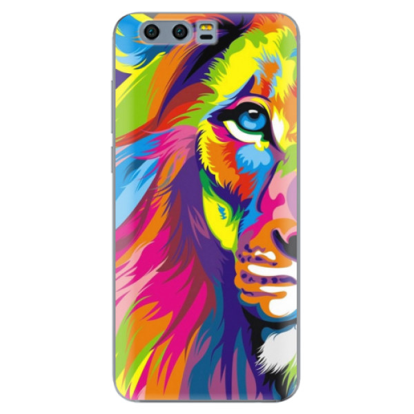 Odolné silikónové puzdro iSaprio - Rainbow Lion - Huawei Honor 9